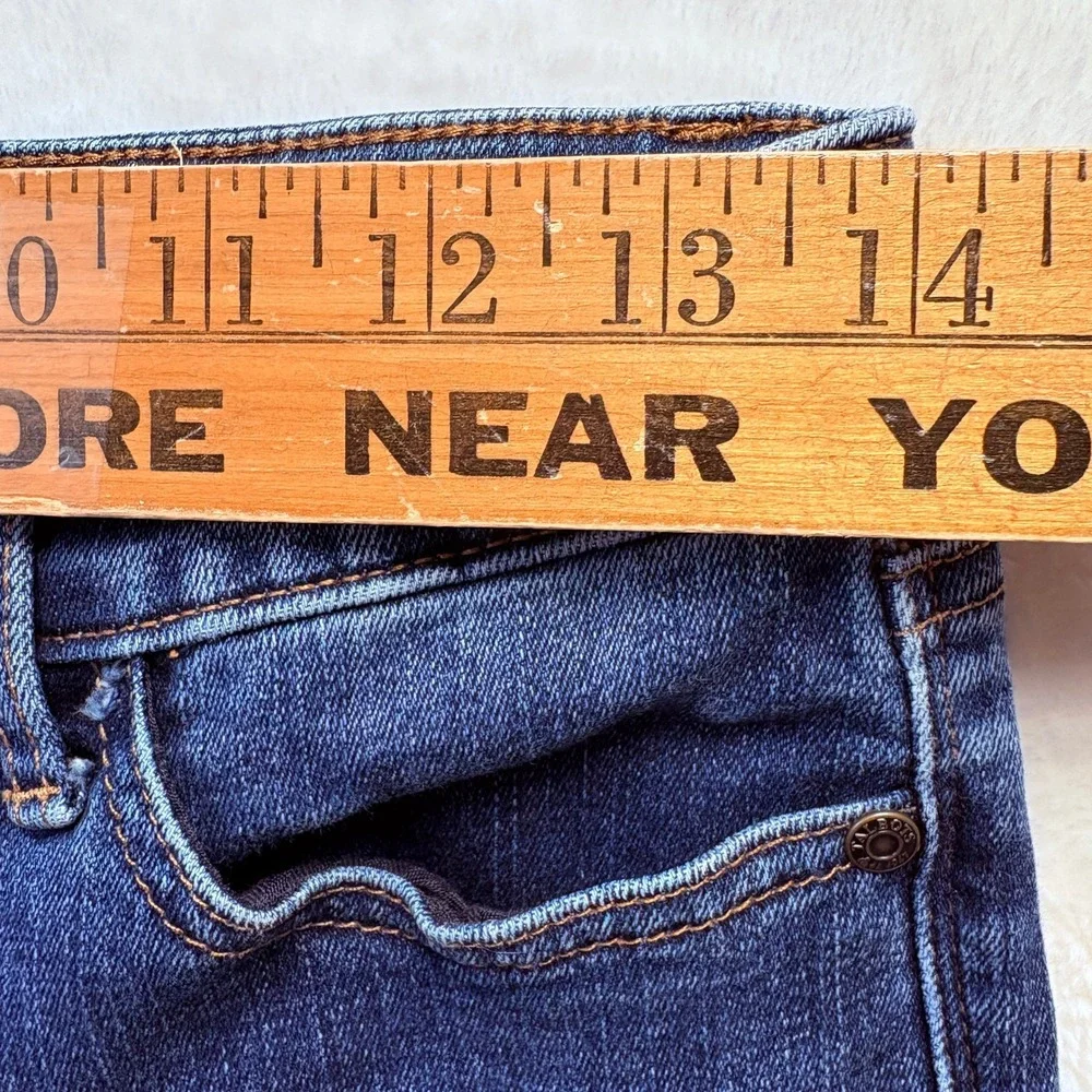 Talbots Jeans Women‎ Sz 4 Petite Flawless Five Pocket Denim Button Cuff